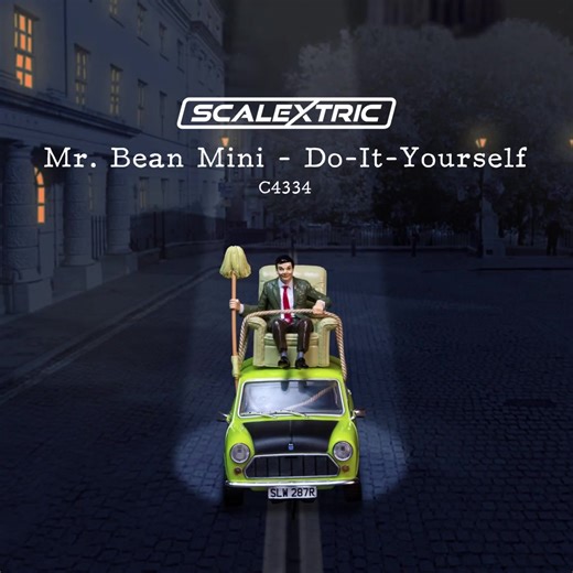 The one and only Mr Bean and his trusty Mini have arrived into stock! Order yours here 👉 http://bit.ly/3FsURdF | Scalextric