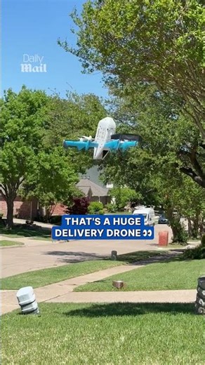 Huge Amazon drone shows the future of deliveries 😯