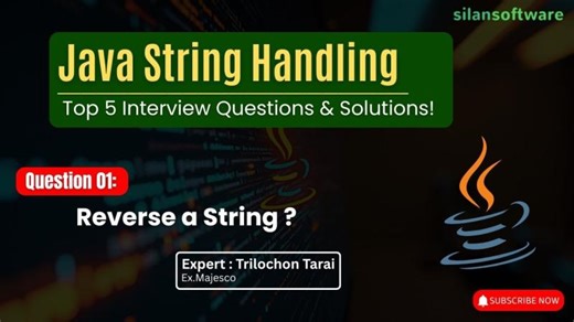👉 Reverse a String in Java | Java Interview Question with Solution | Trilochan Tarai