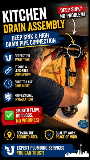 Deep Sink Drain Hack Every Homeowner Should See! 👀 Mister Plumber Toronto