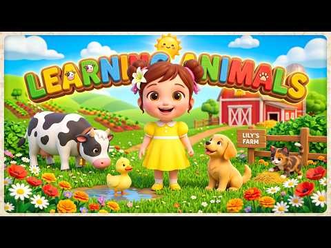 Farm Animal Sounds Song | Nursery Rhymes & Kids Songs by Lily 🐮✨