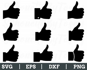 Thumbs up Sign Svg, Thumbs up Symbol Silhouette, Dxf, Png - Etsy UK