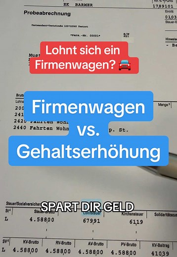 Lohnt sich ein Firmenwagen immer ❓🧐 Wir zeigen dir, dass sich ein Firmenwagen in bestimmten Fällen nicht lohnt ❌#zweisteuerberater#steuern#firmenwagen#lohnsteuer#einkommensteuer#brutto#netto