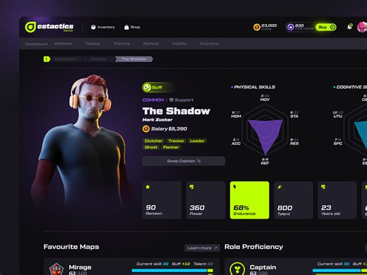 GAMING PLATFORM | PLAYER PROFILE