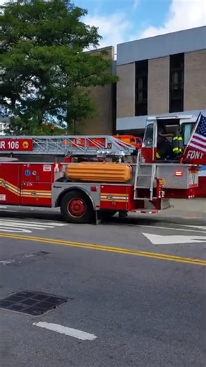10K views · 355 reactions | FDNY GUARDIANS OF GREENPOINT Tiller Ladder 106 START UP SIRENS NYC fdny firetrucks brooklyn | WestCoast Fire Media | Facebook