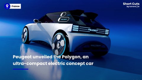 Peugeot presents 'Polygon', a futuristic electric concept car with butterfly doors