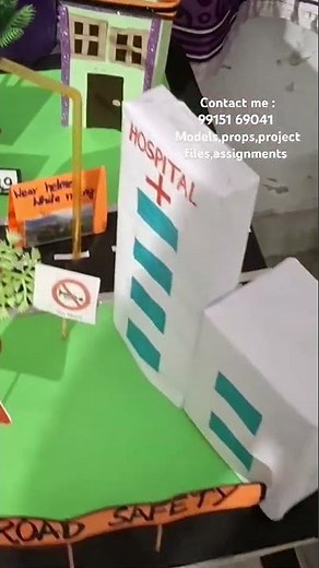 Road safety model# traffic rules model #science model #model for exhibition #trending