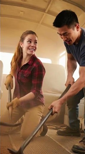 DIY Bus Conversion Satisfying Transformation #skoolie #cozy #asmr