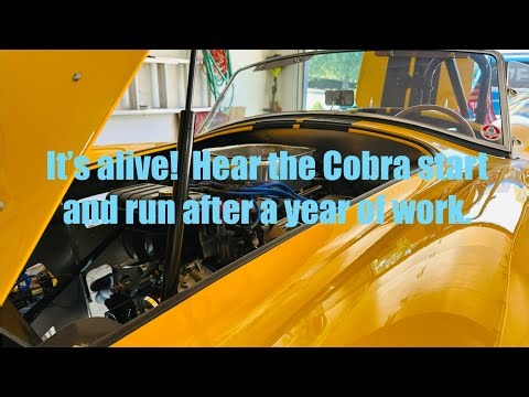 Factory Five Racing Shelby 427 S/C Cobra Roadster - finally time to start this car & hear it running