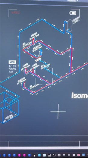 Isometrico hidráulico AutoCAD 2D @Autodesk