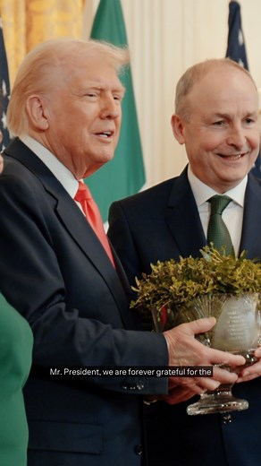"We’re gathered to celebrate the deep and abiding ties of history, family, and friendship that bind together Ireland and the United States of America. America has truly been blessed by the courage and unstoppable spirit of the Irish." –President Donald J. Trump 🇺🇸🇮🇪 | President Donald J. Trump