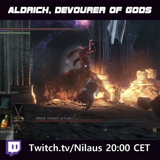 ALDRICH, DEVOURER OF GODS | Dark Souls 3 | 1-min Boss Guide | #Shorts
