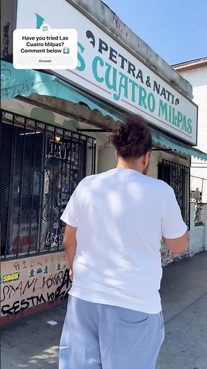 Trying San Diego’s legendary Mexican spot — Las Cuatros Milpas! #sandiego #tacos #mexico #foodie