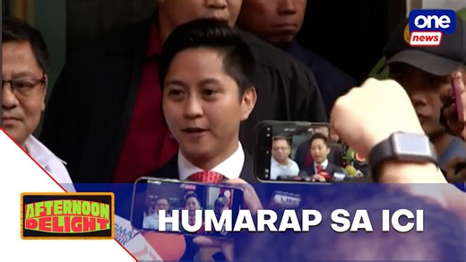 Sandro Marcos appears before ICI, requests executive session #AfternoonDelight | House Majority Leader Sandro Marcos voluntarily appeared before the Independent Commission for Infrastructure to answer questions on the flood control controversy. He requested an executive session. Meanwhile, Davao Rep. Paolo Duterte has declined to appear at the ICI’s investigation. | via #MOJO Arles Delos Santos | ONE News