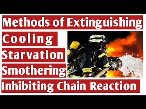 Methods Of Fire Extinguishing 🔥 || Cooling, Starvation, Smothering And Inhibiting Chain Reaction