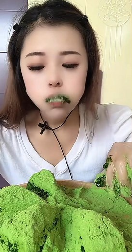 Matcha ice eating ASMR Part 2 | Matcha Icee Asmr