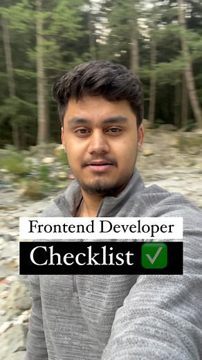 Yashashvi Singh | Tech | Coding | Frontend Developer Checklist ✅ HTML : - Understanding the structure and syntax of HTML - Semantic HTML elements - HTML forms and form... | Instagram
