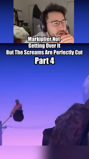 Markiplier Not Getting Over It But The Screams Are Perfectly Cut - Part 4 #screaming #funny #rage #perfectlycut #markiplier