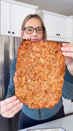 Chocolate-covered almond slices. #healthysnack