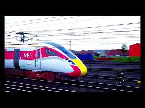 LNER Azuma 800208 arrives at Doncaster