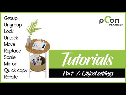 Object settings in pcon planner || Tutorial part-7 || architechnology