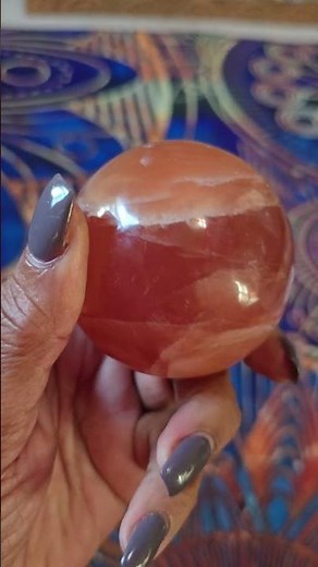 Dark Honey Calcite Sphere #rocks #geodes #earth