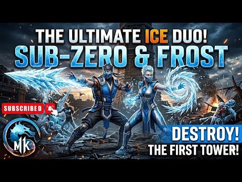 The ULTIMATE Ice Duo! Sub-Zero & Frost DESTROY the First Tower 🥶 | MK1🎮