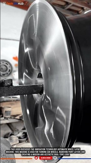 Innovation Technology Automotive: Automated Wheel Lathe, Aesthetic & Precise. #tech