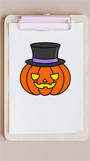 How to Draw a Halloween Pumpkin: Easy Drawing Tutorial for Kids