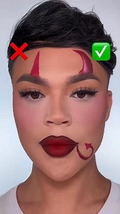 Easy hack to create devil horns ❤️‍🔥👹 #makeup #tipsdebelleza #hacks #makeuphacks #viralvideos #lipstick #easyhalloweenmakeup #fentybeauty #rarebeauty #reelsviral | LaviedunPrince