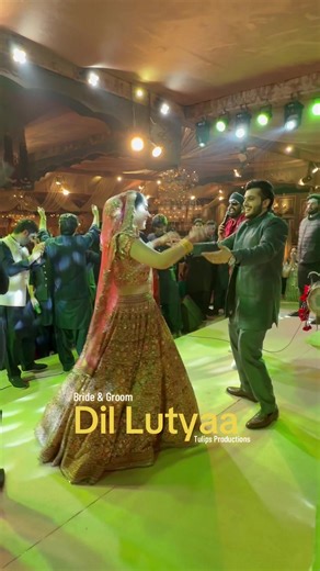 `This is what love looks like on the dance floor ❤️🔥 Bride & Groom delivering the BEST DANCE of 2026 on “Jine Mera Dil Luteya” — pure wedding goals 💃🕺 Artist Facicilations by Tulips Productions See bio for booking details #foryou #BrideGroomDance #WeddingDance2026 #PunjabiWedding #TulipsProductions @Tulips Events