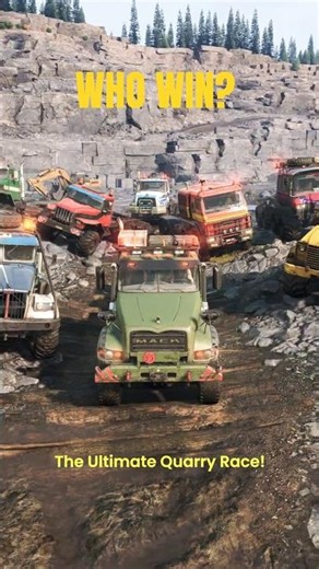 SnowRunner: The Ultimate Off-Road Truck Quarry Challenge! Who Will Win?