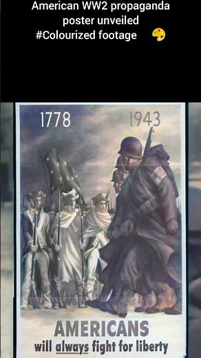 American WW2 Propaganda Poster Unveiled COLOURIZED 🇺🇸 🎨