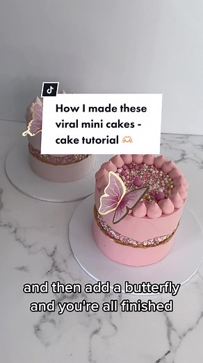 Replying to @Abbi Pearl175 how I made these mini cakes! I used @Colour Mill 🌈 ‘raspberry’ and ‘lavender’ for the colours, and the butterflies I used are linked on my Amazon storefront (just go the link in my bio and click on ‘products used’- hope this helps!! #minicakes #caketutorial #chloescakessurrey #birthdaycakeideas #cakedecorating #cakedecoratingvideos #jointbirthdaycake #aestheticcakes #surreyuk #surreycakes #cakebusinessuk #cakesoftiktok #minicake #colourmillmade
