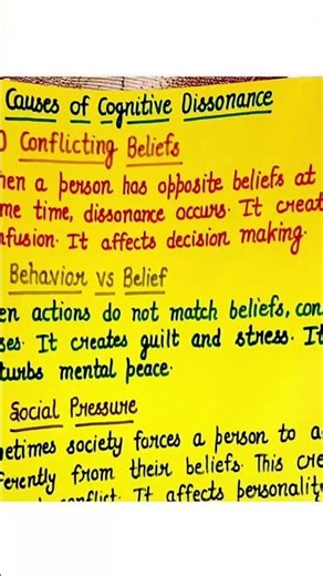 What is Cognitive Dissonance? 🤔 Easy Explanation with Real-Life Examples | Psychology