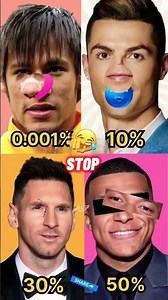 GOAT Stop Challenge🐐– Can You Stop? | Ronaldo | Messi | Neymar | Mbappé #stopchallange #stopmotion