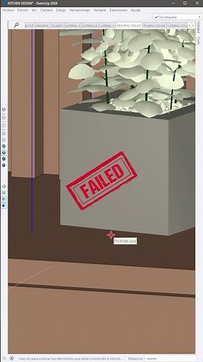 Sketchup y dejar caer objetos #sketchup #arquitectura #3d