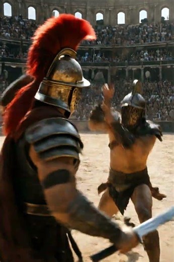 Gladiators vs Lion: A deadly battle in the Colosseum has begun! #gladiat