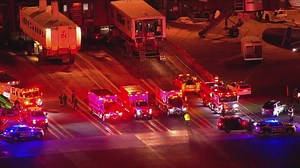 A mobile lounge was transporting passengers to another terminal when it struck the building. | WUSA 9