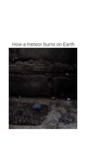 ELITE BALL🥸 on Instagram: "The X post shares a 12-second video of a hand igniting a blue chemical pellet on a rough surface, producing sparkling blue-purple flames, misleadingly captioned as a meteor burning on Earth. Scientifically, meteors vaporize high in the atmosphere from aerodynamic heating—up to 3,000°C via air compression and friction—per NASA studies; any meteorites landing are cool, not aflame. Thread replies debunk the inaccuracy, noting it's a lab demo of fuel-oxidizer combustion m