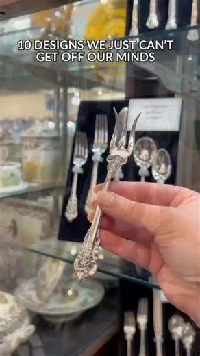 10 sterling patterns we just can’t get off our minds 🍴 ✨ From timeless florals to ornate baroque, each one tells a story in silver! Which one would you set your table with? Explore our top sterling patterns: https://bit.ly/47rB38C #sterling #sterlingsilver #antique #vintage #chantilly #grandebaroque #tableware #flatware #silver #dinnerware #homedecor #kitchendecor #homeinspo #collector #collection | Replacements, Ltd.