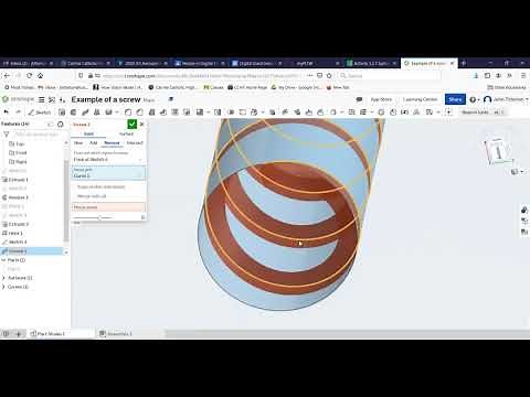 How to Make a Screw in OnShape