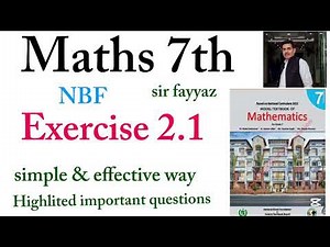 Maths class 7th | exercise 2.1 | ex 2.1 | NBF | unit 2 | Square & Square roots | grade 7
