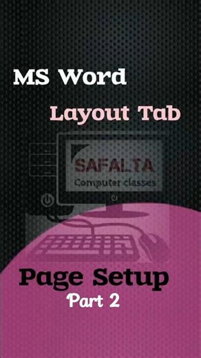 How to change Paper size in Ms Word portrait/landscape #msword #computer #course #free #ytshorts