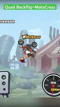 Quad Backflip Motocross-Hill Climb Racing 2!!