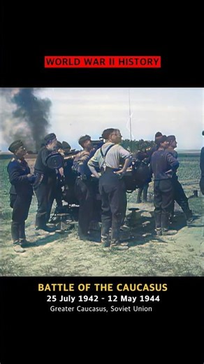 BATTLE OF THE CAUCASUS, German offensive to capture Russian oil fields, Operation Edelweiß #ww2