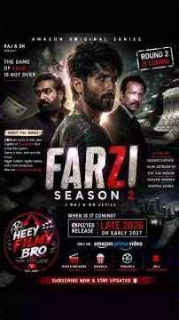 Farzi Season 2 Release Date Update 🔥 कब आएगी? | Shahid Kapoor Returns | Cast, Story & Latest News