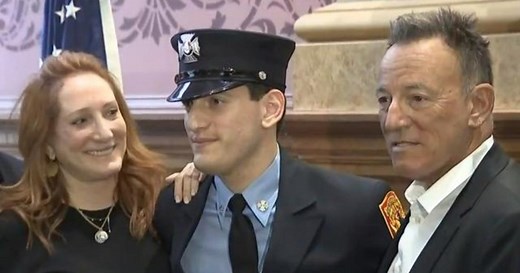 Bruce Springsteen's son sworn in as a firefighter in Jersey City