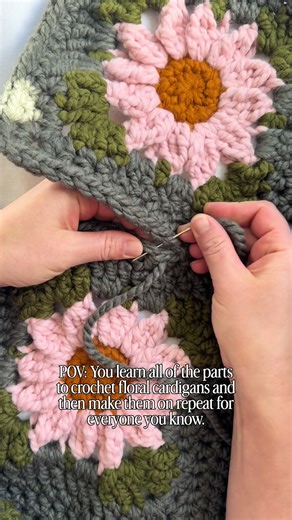 I created my Mix & Match Cardigans Course last summer and it has quickly become one of my most popular tutorials to date! I LOVE seeing all of the cardigans you’ve been making - for yourself, your kids, your nieces, your grandma, your new grandbabies - with a variety of patterns, layouts and techniques, the possibilities are truly endless! 💃 The link to purchase and get started with my cardigan course is in my bio 🌼 Love always, Caroline #thehappyhomecollective #floralgrannysquare #flowercroch