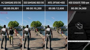 M.2 NVMe 固态（970 EVO）/SATA 固态（860 EVO）/傲腾内存（32G）+机械/纯机械硬盘在游戏中的实测